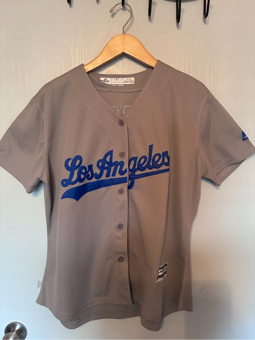 Los Angeles Cory Seager Gray Baseball Jersey with Blue Script